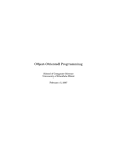 Object-Oriented Programming - HWS Department of Mathematics