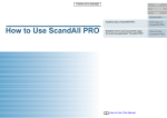 How to Use ScandAll PRO