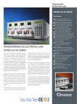 PROGRAMMABLE DC ELECTRONIC LOAD MODEL 6310A SERIES