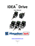 IDEA ™ Drive User Manual - Haydon Kerk Motion Solutions
