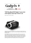 720P Handheld HD Digital Camcorder with Optical Telescope Zoom