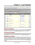 Chapter 5 - Log Templates - Natural Broadcast Systems