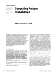 Computing Poisson probabilities