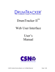 DrumTracker II Web User Interface User`s Manual