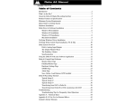 Table of Contents Delta 44 Manual