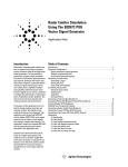 Radar Emitter Simulation Using the E8267C