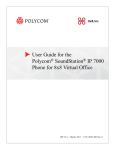 User Guide for the Polycom® SoundStation® IP 7000 Phone for 8x8