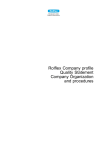 Rolflex Company profile Quality Statement Company Organization