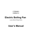 Electric Boiling Pan User`s Manual