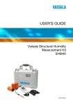 Vaisala Structural Humidity Measurement Kit SHM40 User`s Guide