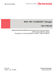 M16C R8C FoUSB/UART Debugger User`s Manual Precautions on