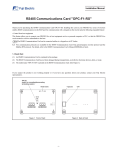 RS485 Communications Card "OPC-F1-RS"