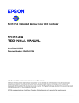 Epson S1D13704F00A200 Datasheet