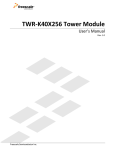 TWR-K40X256 User`s Manual