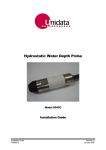 6542B Hydrostatic Depth Probe Manual