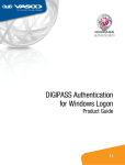 DIGIPASS Authentication for Windows Logon