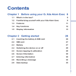 O2 Xda Atom Exec User Manual (English)