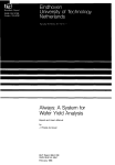 ALWAYS: A SYSTEM FOR WAFER YIELD ANALYSIS Report and