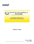 Kernel for Novell GroupWise to Exchange