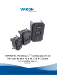 Vacon X5PROF01 Profibus Communication Option Board