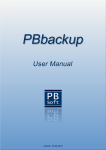 PBbackup - User Manual - PB