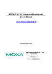 MOXA VPort 351 Industrial Video Encoder User`s Manual