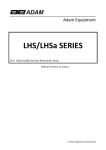 LHS/LHSa SERIES - Adam Equipment