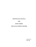 maintenance manual for jem®1 series joule electronic meters
