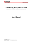 AR-B104B_4P/8P, PCI104 COM User Manual