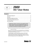 Version 8.7 User Notes