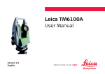 Leica TM6100A User Manual