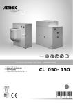 Air cooled chiller and heat pump with plug fan Aermec CL