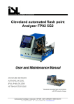 FP92 5G2 Cleveland Automated Flash Point Analyser User and