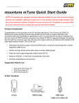 mountune mTune Quick Start Guide