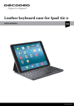 Leather keyboard case for Ipad Air 2