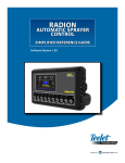 Teejet Radion 8140, Simplified Manual