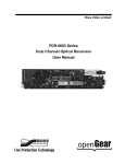 FDR-6603 Series User Manual