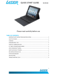 QUICK START GUIDE KB-BT400