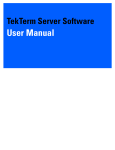 TekTerm Server Software User Manual