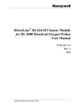 DirectLine DL424/425 Sensor Module Product manual, 70-82-25-113