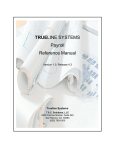 TRUELINE SYSTEMS Payroll Reference Manual