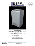 Defender Plus Online Emergency Lighting Inverter User`s Manual