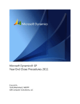 Year End Close Procedures 2011 - SDN Computer Consultants, LLC