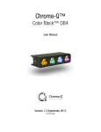 CHCB4: Color Block DB4 User Manual - Chroma-Q