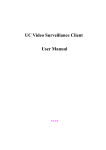 UC Video Surveillance Client User Manual