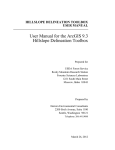 User Manual for the ArcGIS 9.3 Hillslope Delineation Toolbox
