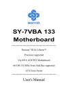 SY-7VBA 133 Motherboard