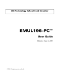 EMUL196–PC™ - ICE Technology