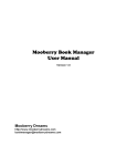 Mooberry Book Manager User Manual