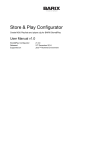 Store&Play Configurator Tool User Manual V1.0
